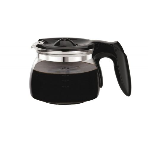 테팔 Tefal CM3408 Glas-Kaffeemaschine Mini (600 W, 6 Tassen) schwarz/edelstahl