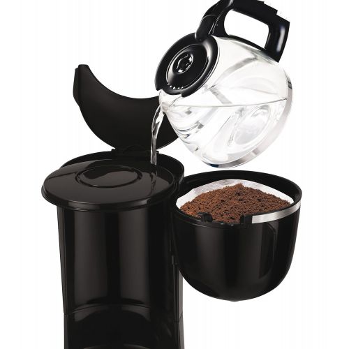 테팔 Tefal CM3408 Glas-Kaffeemaschine Mini (600 W, 6 Tassen) schwarz/edelstahl
