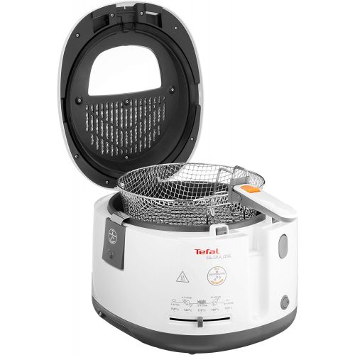 테팔 Tefal FF1631 Fritteuse One Filtra / 1.900 Watt / warmeisoliert/ 1,2 kg Fassungsvermoegen / weiss/anthrazit