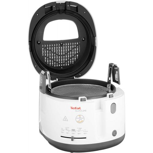 테팔 Tefal FF1631 Fritteuse One Filtra / 1.900 Watt / warmeisoliert/ 1,2 kg Fassungsvermoegen / weiss/anthrazit