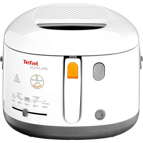 테팔 Tefal FF1631 Fritteuse One Filtra / 1.900 Watt / warmeisoliert/ 1,2 kg Fassungsvermoegen / weiss/anthrazit