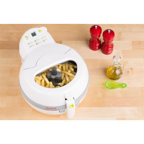 테팔 Tefal ActiFry FZ7100 Heissluftfritteuse (1400 Watt, 1 Kilo Fassungsvermoegen) weiss/grau