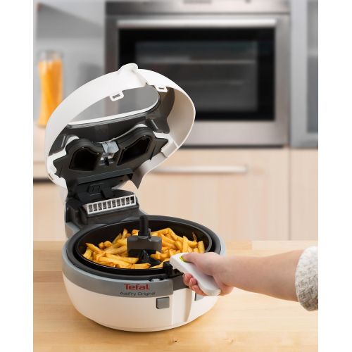 테팔 Tefal ActiFry FZ7100 Heissluftfritteuse (1400 Watt, 1 Kilo Fassungsvermoegen) weiss/grau