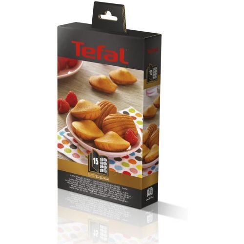 테팔 Tefal Snack Collection Teller mit Antihaftbeschichtung Mini Madeleine, Teller Schwarz