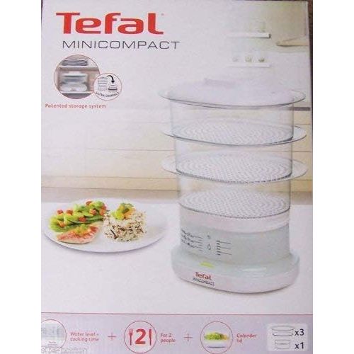 테팔 Tefal VC130130 Minicompact Dampfkochtopf , Transparent / weiss