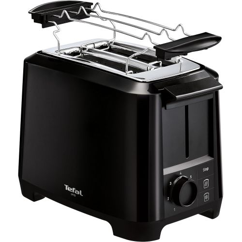 테팔 Tefal Uno TT1408 Scheibentoaster, 7 Braunungsstufen (800 Watt) schwarz