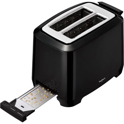 테팔 Tefal Uno TT1408 Scheibentoaster, 7 Braunungsstufen (800 Watt) schwarz