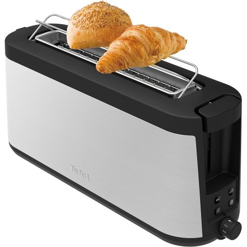 테팔 Tefal Element TL4308 Toaster, 7 Braunungsstufen (1000 Watt) silber/schwarz