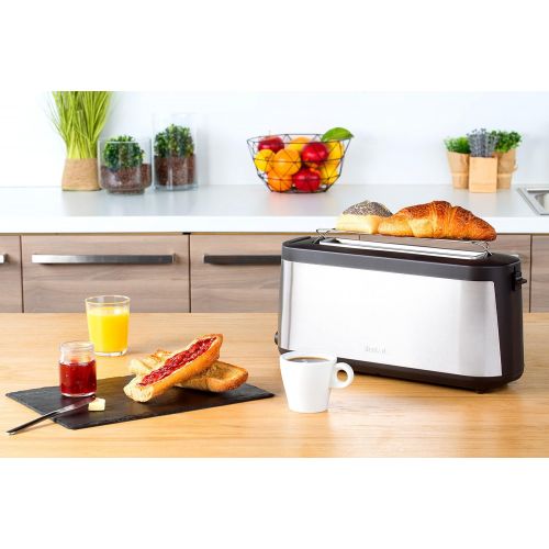 테팔 Tefal Element TL4308 Toaster, 7 Braunungsstufen (1000 Watt) silber/schwarz