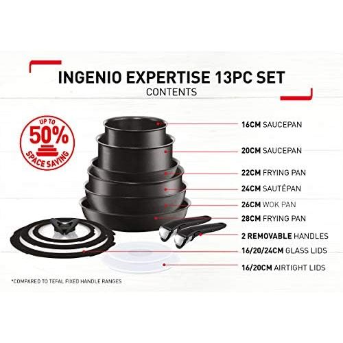 테팔 Tefal Ingenio induktionspfannen-Set, 13-teilig