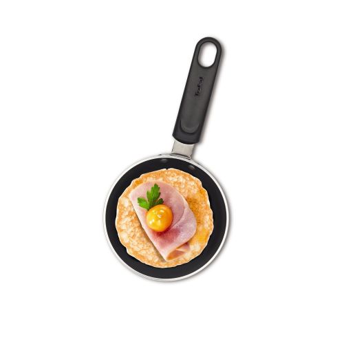 테팔 Tefal Ideal B36700 Mini-Blini-Pfanne 12 cm, Aluminium, schwarz