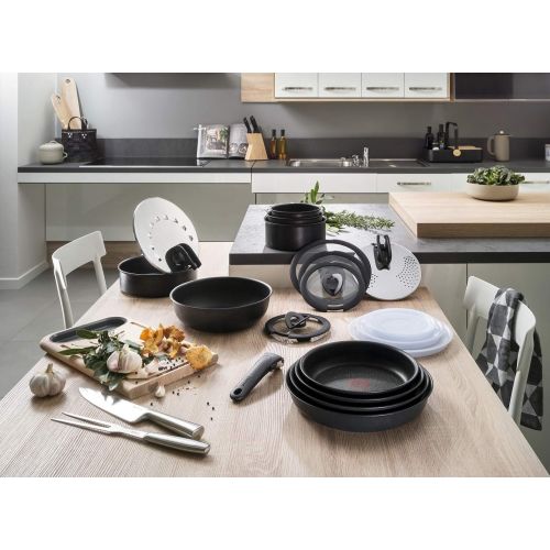 테팔 Tefal Ingenio Expertise Aluminium-Pfanne, Schwarz, Aluminium, schwarz, 28 cm