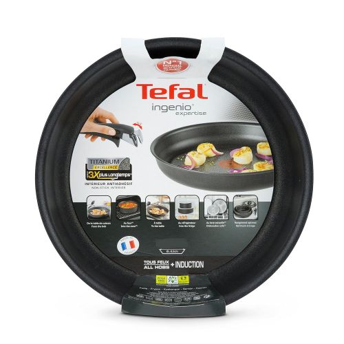 테팔 Tefal Ingenio Expertise Aluminium-Pfanne, Schwarz, Aluminium, schwarz, 28 cm