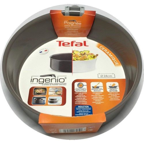 테팔 Tefal l2513502Ingenio Schmorpfanne ohne Griff Keramik fuer alle Herde, auch Induktionsherde 24cm