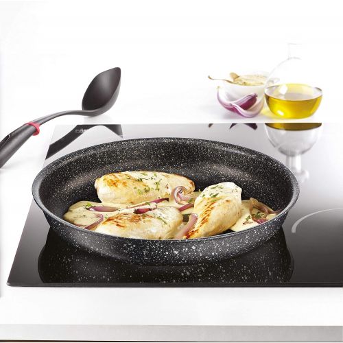 테팔 Tefal L67193 Ingenio Authentic Pfannen-Set, 24cm, 28 cm, Aluminium, schwarz