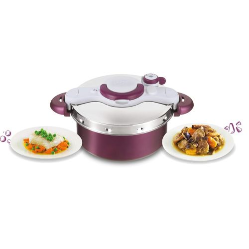 테팔 Tefal P4605103 Schnellkochtopf Clipso Minut Duo 5L + 7 Formen Proflex