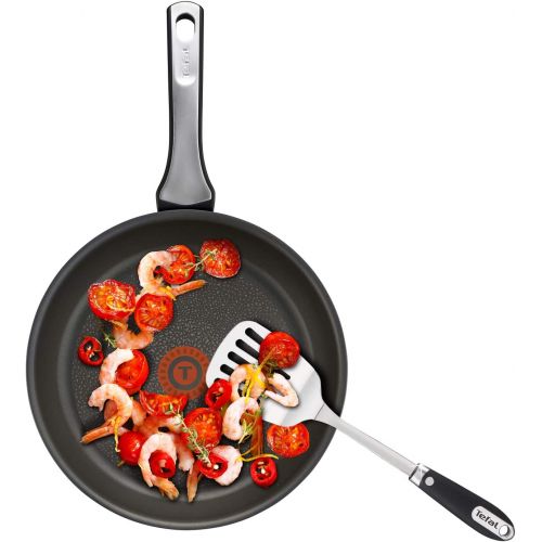 테팔 Tefal C6200202 Pfanne, Titan-Einsatz, Induktionsboden 4,5mm, Temperaturanzeige Thermospot, Schwarz Pfanne 26 cm schwarz