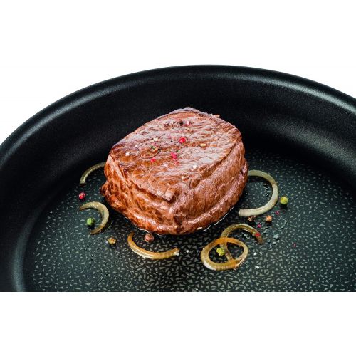 테팔 Tefal C6200202 Pfanne, Titan-Einsatz, Induktionsboden 4,5mm, Temperaturanzeige Thermospot, Schwarz Pfanne 26 cm schwarz