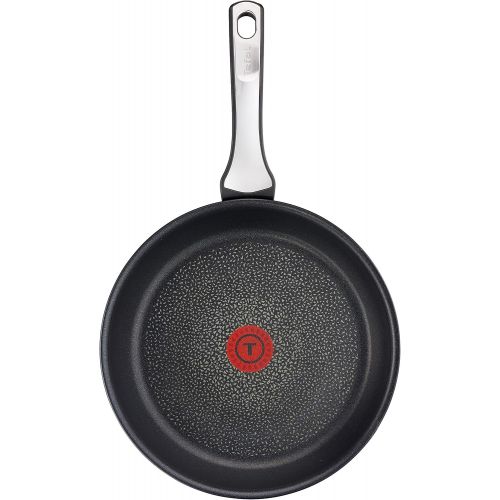 테팔 Tefal C6200202 Pfanne, Titan-Einsatz, Induktionsboden 4,5mm, Temperaturanzeige Thermospot, Schwarz Pfanne 26 cm schwarz