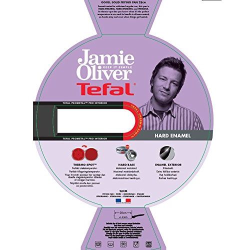 테팔 Tefal E60406 Emaillierte Pfanne 28 cm By Jamie Oliver