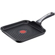 Tefal Expertise Grillpfanne aus Aluminium, 26x 26cm, Antihaftbeschichtung mit Einer Extraschicht Titan, fuer alle Arten von Kochfeldern, einschliesslich Induktion