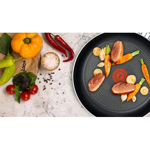 테팔 Tefal B30906 Invissia Bratpfanne 28 cm, Antihaft-Versiegelung, schwarz