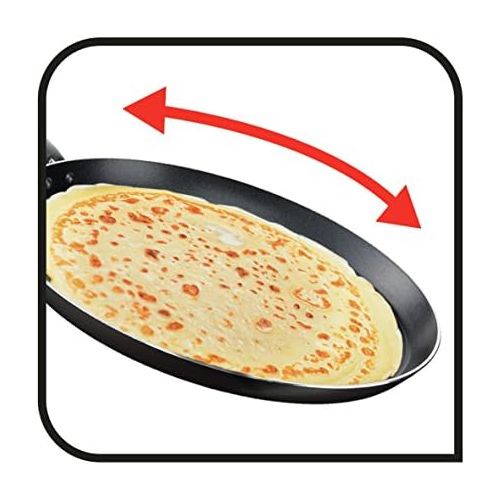 테팔 Tefal Elegance C36710 Crepe-Pfanne 25 cm, Aluminium, schwarz