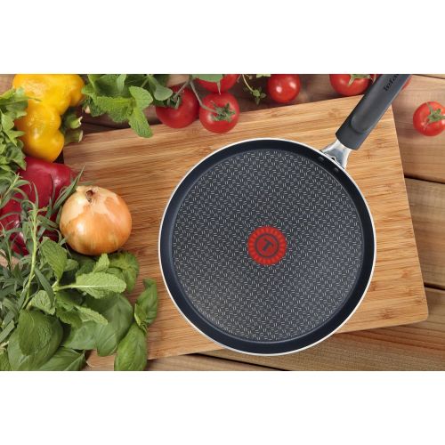 테팔 Tefal Elegance C36710 Crepe-Pfanne 25 cm, Aluminium, schwarz