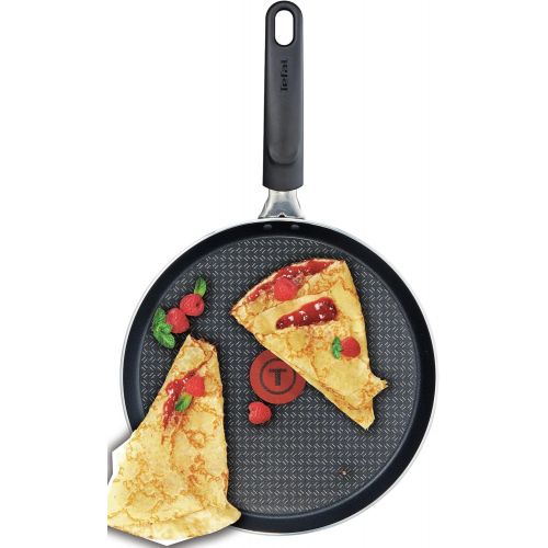 테팔 Tefal Elegance C36710 Crepe-Pfanne 25 cm, Aluminium, schwarz