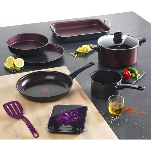 테팔 Tefal C4021912Dark Ruby Wok/Bratpfanne, Aluminium, 28cm