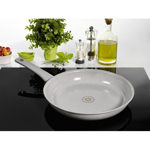 테팔 Tefal c4090402bewahrt Bratpfanne fuer alle Herde, auch Induktionsherde, Keramik, Grau, 24cm