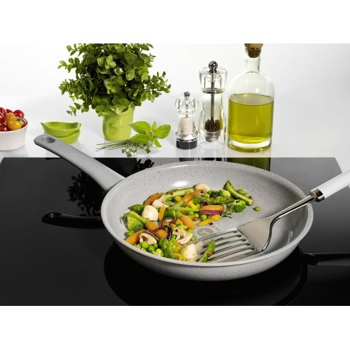 테팔 Tefal c4090402bewahrt Bratpfanne fuer alle Herde, auch Induktionsherde, Keramik, Grau, 24cm