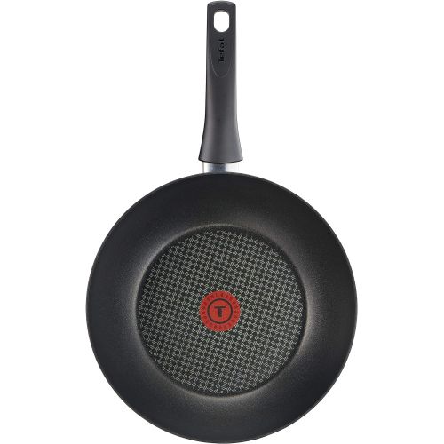 테팔 Tefal C69419 Chefs Delight Wokpfanne, 28 cm, Aluminium, dunkelbraun