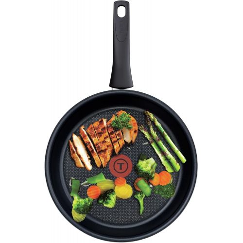 테팔 Tefal Elegance C36733 Schmorpfanne mit Deckel 26 cm, Aluminium, schwarz