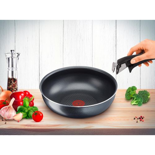 테팔 Tefal l2317702Ingenio Elegance Wok Aluminium schwarz 26cm