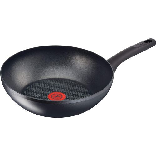 테팔 Tefal G10719 So Tough Wokpfanne (28 cm, Aluminium, Empfohlen von Star-Koch Steffen Henssler) schwarz