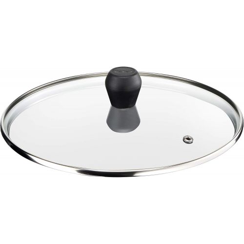 테팔 Tefal B30937 Invissia Schmorpfanne 28 cm, inklusive Glasdeckel, Antihaft-Versiegelung, schwarz