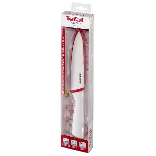 테팔 Tefal K15302 Ingenio Keramik Kochmesser 16 cm, weiss