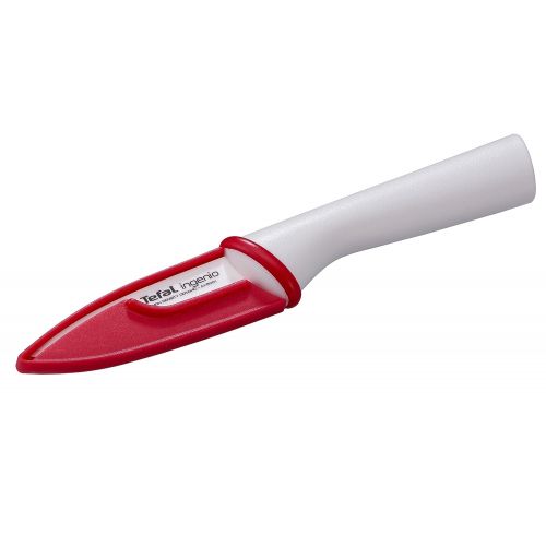 테팔 Tefal K15303 Ingenio Keramik Obst- und Gemuesemesser 8 cm, weiss