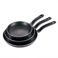[아마존 핫딜]  [아마존핫딜]T-fal B363S3 Specialty Nonstick 3 PC Fry Pan Cookware Set, 3-Pack, Black