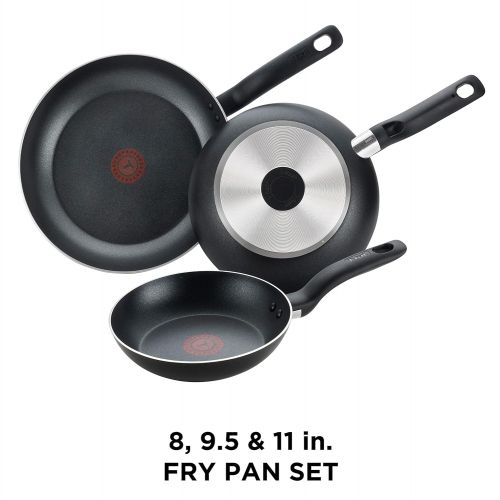 테팔 [아마존 핫딜]  [아마존핫딜]T-fal B363S3 Specialty Nonstick 3 PC Fry Pan Cookware Set, 3-Pack, Black