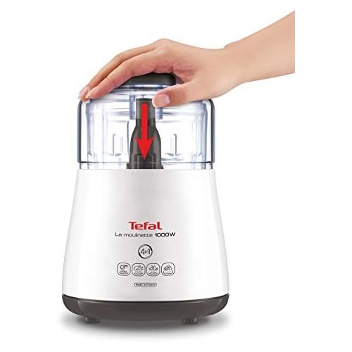 테팔 Tefal DPA130 La Moulinette Elektrischer Zerkleinerer (1000 Watt, Behalterkapazitat: 330 g, inklusive Kabelverstaufach) weiss