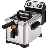 Tefal FR5101 Fritteuse Filtra Pro Inox and Design, Timer, warmeisoliert, Clean-Oil-System, 2300 W, edelstahl / schwarz