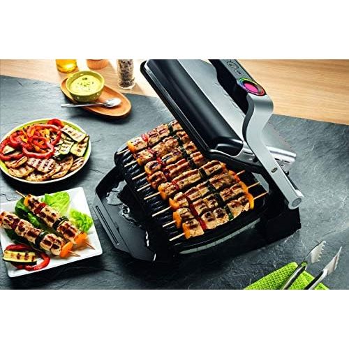 테팔 Tefal GC716D Kontaktgrill, Kunststoff, Schwarz, Metallisch