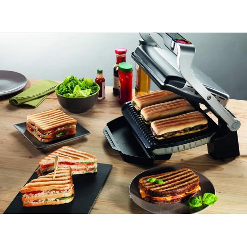 테팔 Tefal GC716D Kontaktgrill, Kunststoff, Schwarz, Metallisch