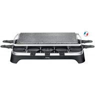 Tefal PR4578 Pierrade Raclette fuer 10 Personen mit abnehmbarer Grillplatte, 1350 W, schwarz/edelstahl