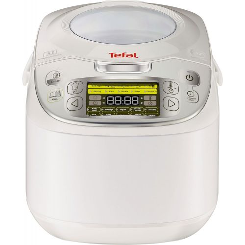 테팔 Tefal RK8121 Multicooker 45 in 1, 750 W, 5 L Kapazitat, 45 Kochfunktionen, Warmhaltefunktion, LC-Display, inklusiv Rezeptbuch, weiss