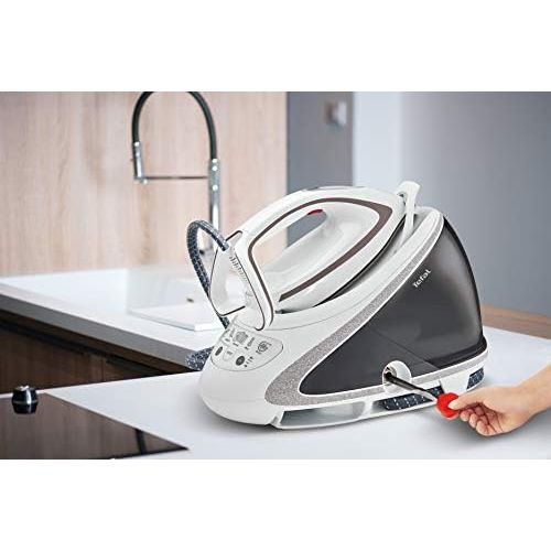 테팔 Tefal GV9567 Pro Express Ultimate Dampfbuegelstation (7,7 Bar, 155 g/Min. kontinuierlicher Dampf, 500 g/Min. Extra-Dampfstoss) weiss