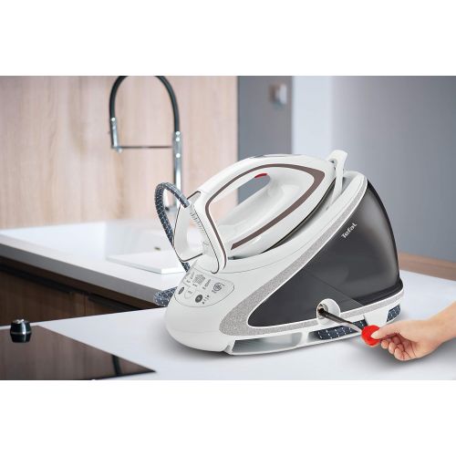 테팔 Tefal GV9567 Pro Express Ultimate Dampfbuegelstation (7,7 Bar, 155 g/Min. kontinuierlicher Dampf, 500 g/Min. Extra-Dampfstoss) weiss