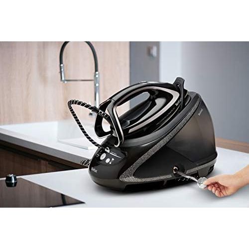 테팔 Tefal GV9610 Pro Express Ultimate Plus Dampfbuegelstation (8 Bar, 180 g/Min. kontinuierlicher Dampf, 650 g/Min. Extra-Dampfstoss) schwarz